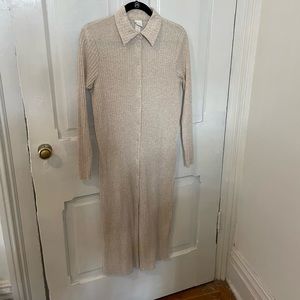 H&M Ribbed Sweater Dress L